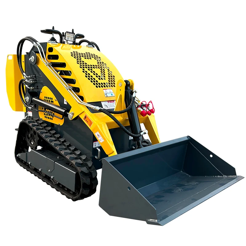 Customized CE/EPA 480 skid steer loader Engine Diesel Digger Attachment Skid Steer Loader Mini Track Loader Tracked