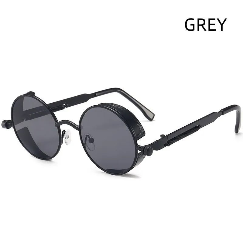 Gafas de sol redondas Steampunk para hombres y mujeres, gafas de sol de moda, Europa y Estados Unidos, Retro, tendencia, nuevos modelos