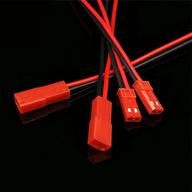 10 ペア 22 AWG JST プラグコネクタ 2 ピンオスメスプラグコネクタケーブルワイヤー LED ランプストリップ RC おもちゃバッテリーアダプター 10 センチメートル