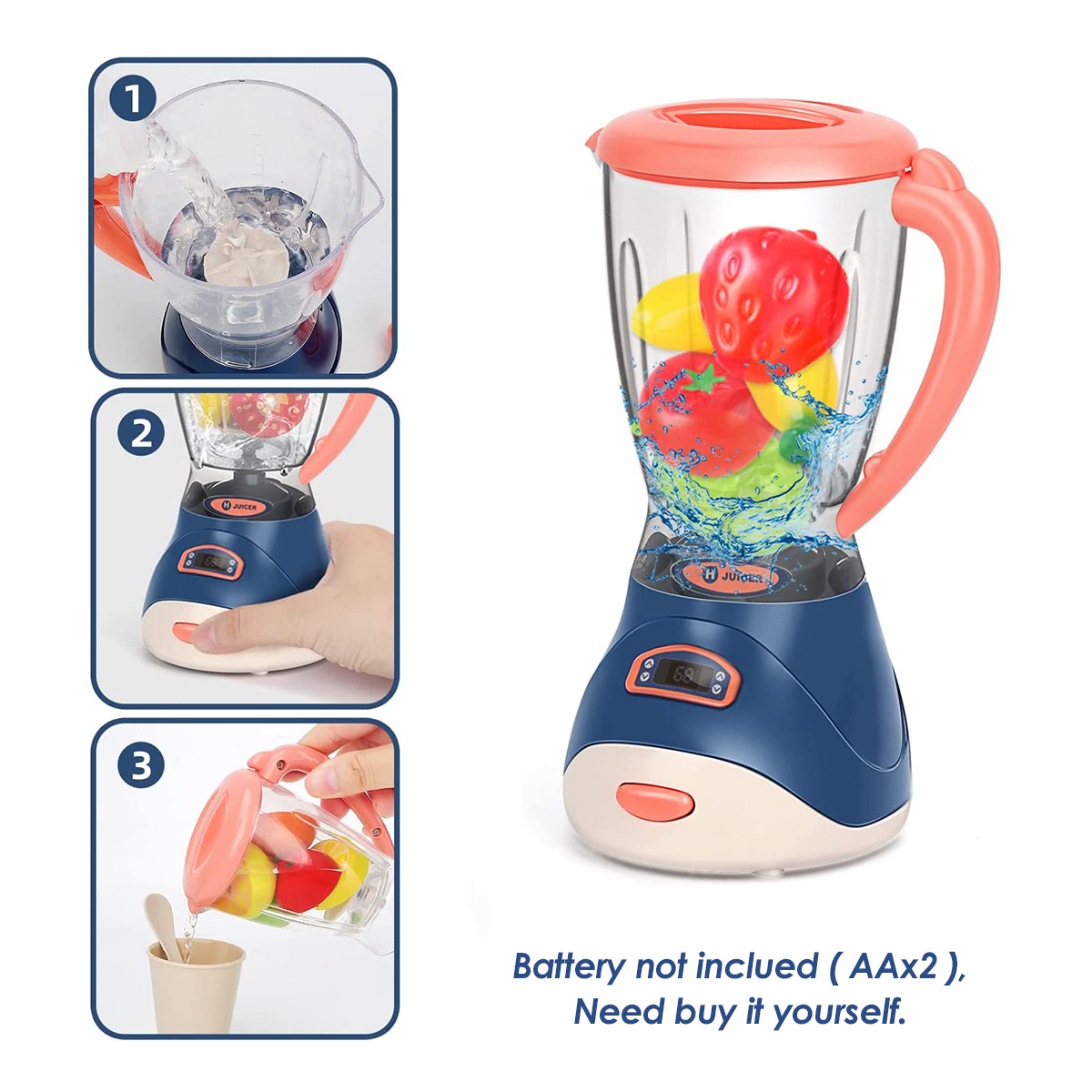 Jouet d'appareil ménager, jouet de cuisine, accessoires d'ustensiles de cuisine, ménage, modélisation interactive électrique réaliste et créative