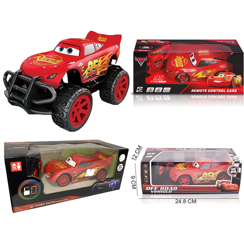 4 pçs disney pixar carros 3 relâmpago mcqueen quatro canais cross-country carro de controle remoto brinquedo elétrico modelo de carro brinquedo crianças presentes