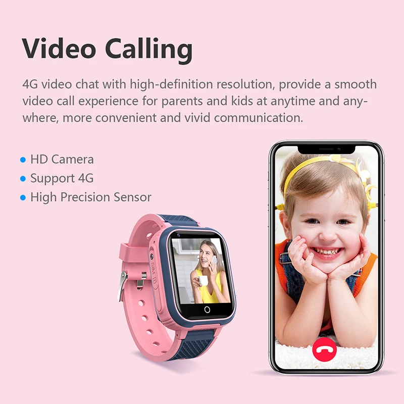 Kids 4G Smart Horloge LT21 4GB GPS WIFI Video-oproep IP67 Waterdichte Kind Smartwatch Camera Monitor Tracker locatie Telefoon Horloge