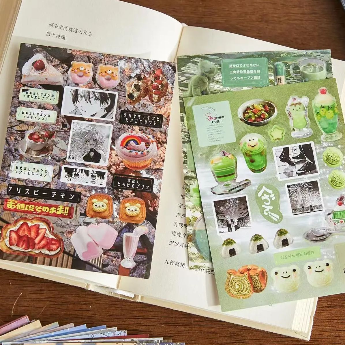 4 ชิ้น Kawaii ตกแต่งสติกเกอร์สําหรับโทรศัพท์กล้อง Y2K การ์ตูนญี่ปุ่นภาพเคลื่อนไหวอนุพันธ์สติกเกอร์อุปกรณ์เสริมของขวัญวันเกิด