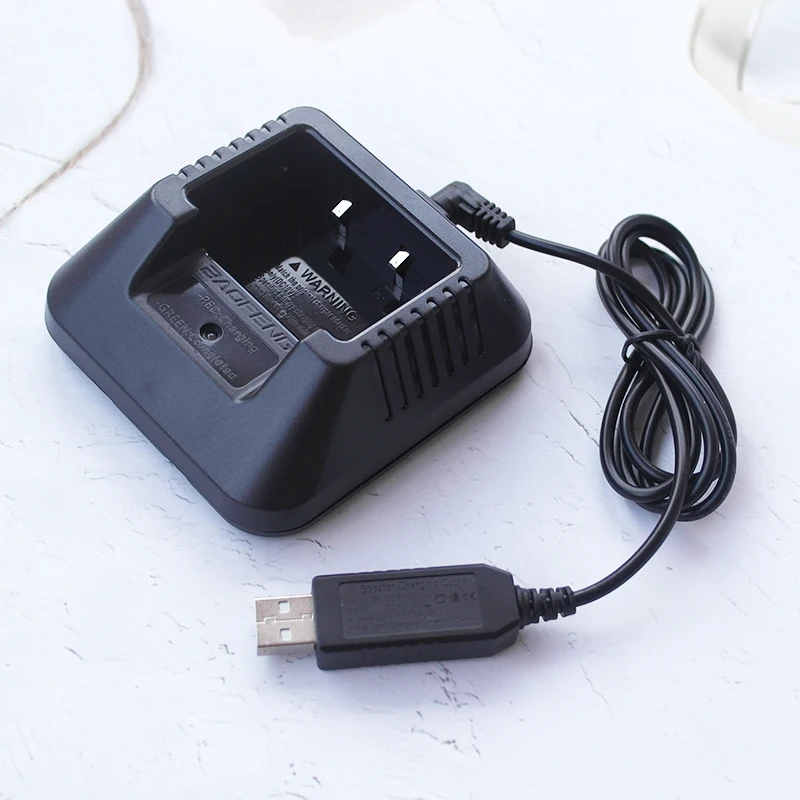 Baofeng USB podstawa stacjonarna/ładowarka samochodowa do Baofeng UV5R seria UV82 UV-9RPlus seria ładowarka litowo-jonowa akcesoria radiowe