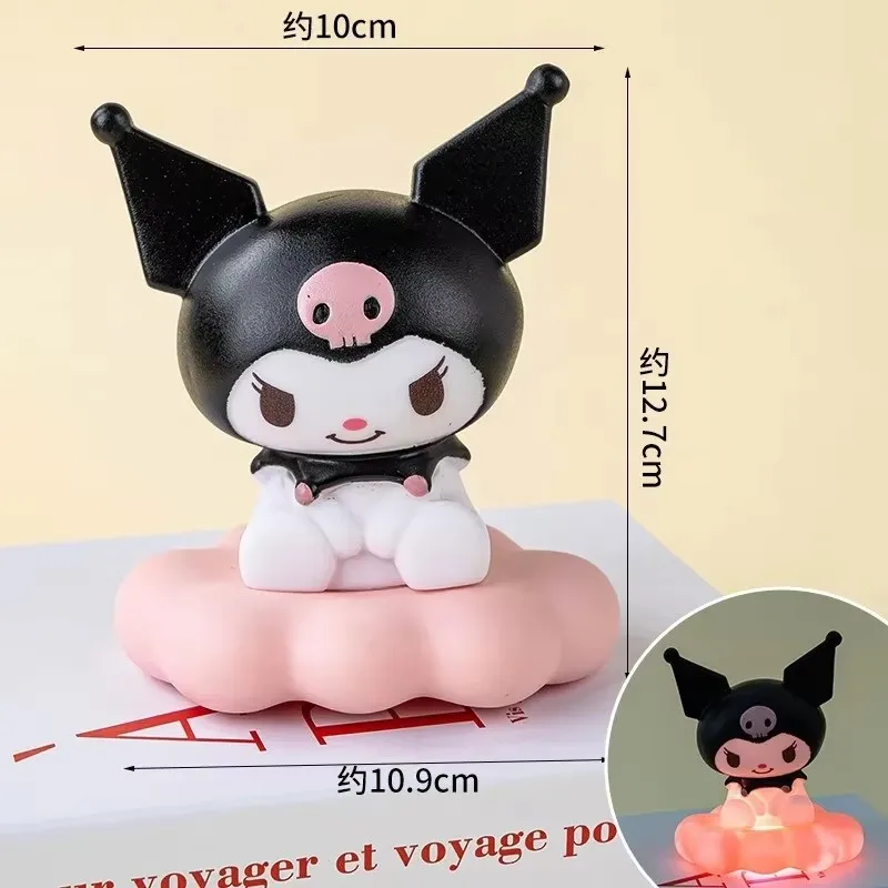 Lampka nocna Sanrio; wzór chmur z emalią; piesek cooloru; piesek osage; mała lampka stołowa; dekoracja oświetleniowa; impreza
