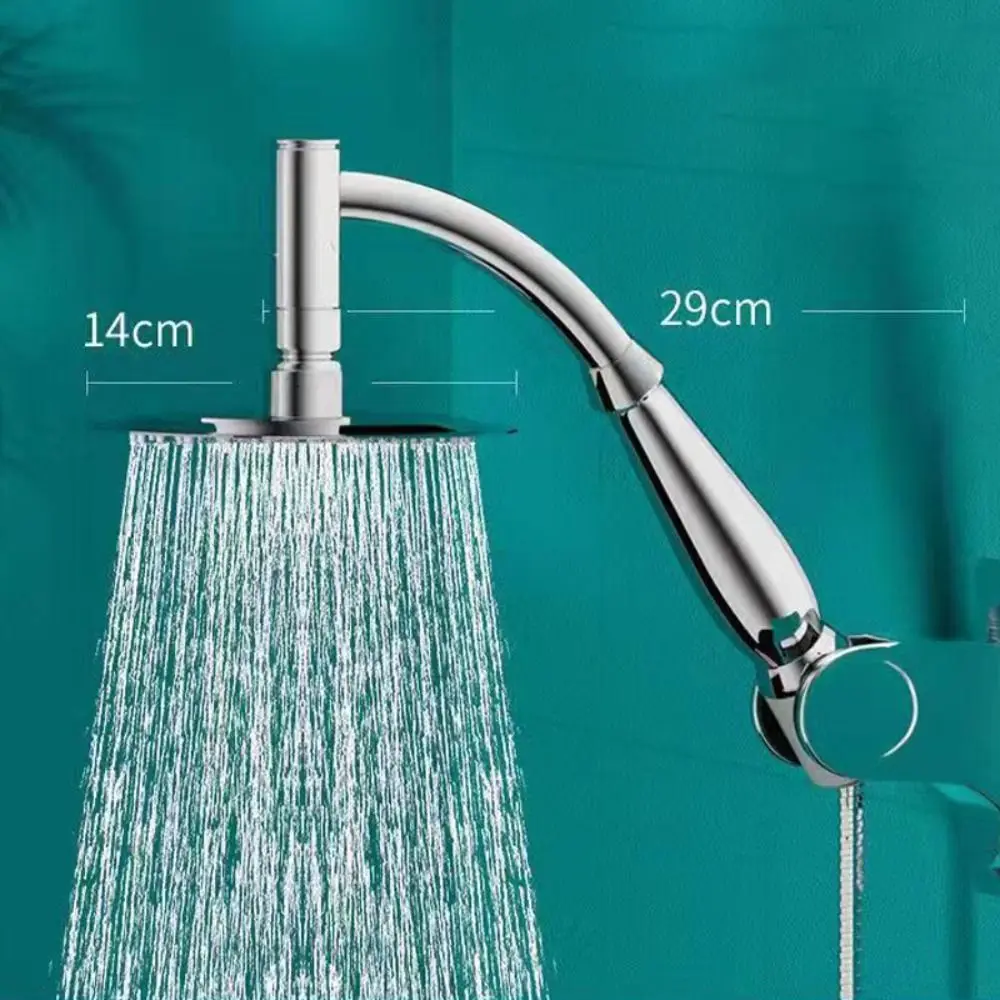 แรงดันสูงหัวฝักบัวสแตนเลสสตีลสแควร์หัวฝักบัวExtenderขนาดใหญ่โค้งShower Extension
