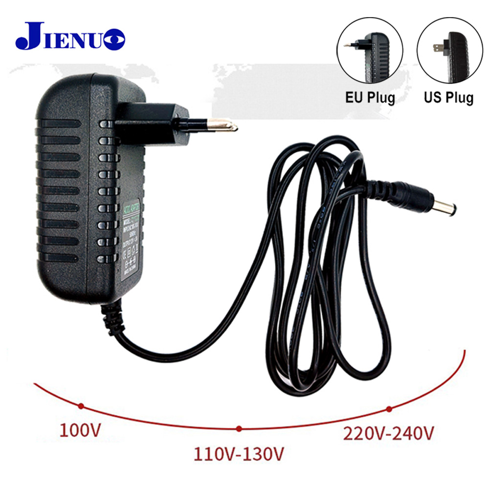 EU/US Power Adapter Eingang AC100-240V Ausgang DC12V Universal Adapter Versorgung Ladegerät Konverter Stecker für Kamera DVR Drucker JIENUO