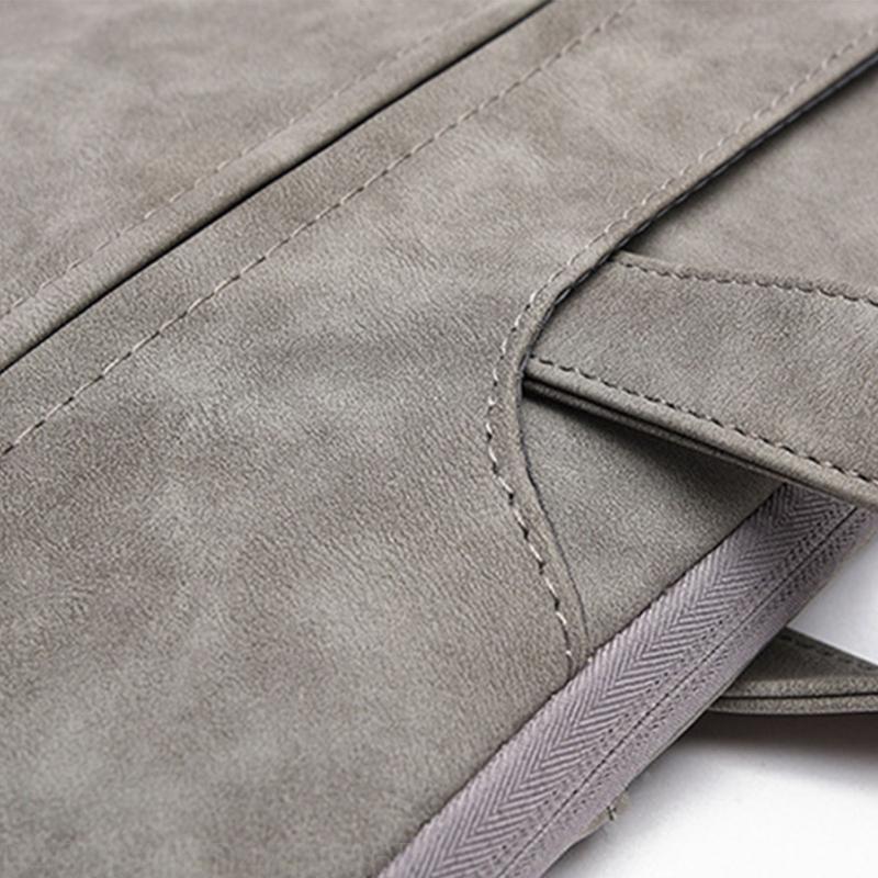 652F Laptop Bag for Women 13-15 Inch PU  with Power Cable Bag Lightweight Computer Work Bag Men Handbag Shoulder Bag