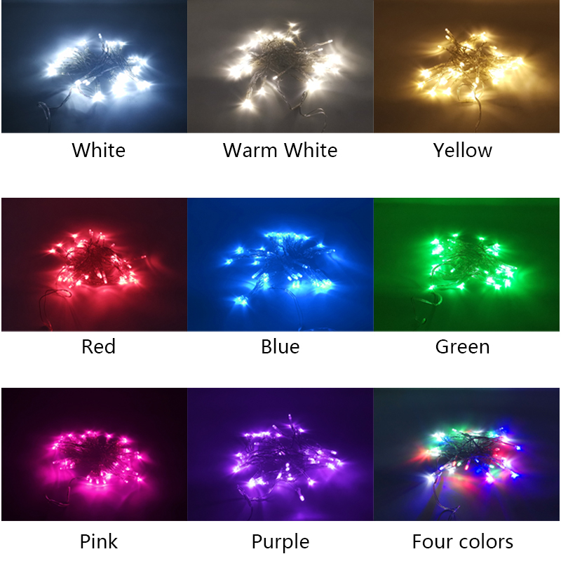 1M 2M ไฟ LED String กลางแจ้งวันหยุดปีใหม่ Fairy Tale Garland คริสต์มาสปาร์ตี้งานแต่งงานตกแต่งห้องนอนไฟ