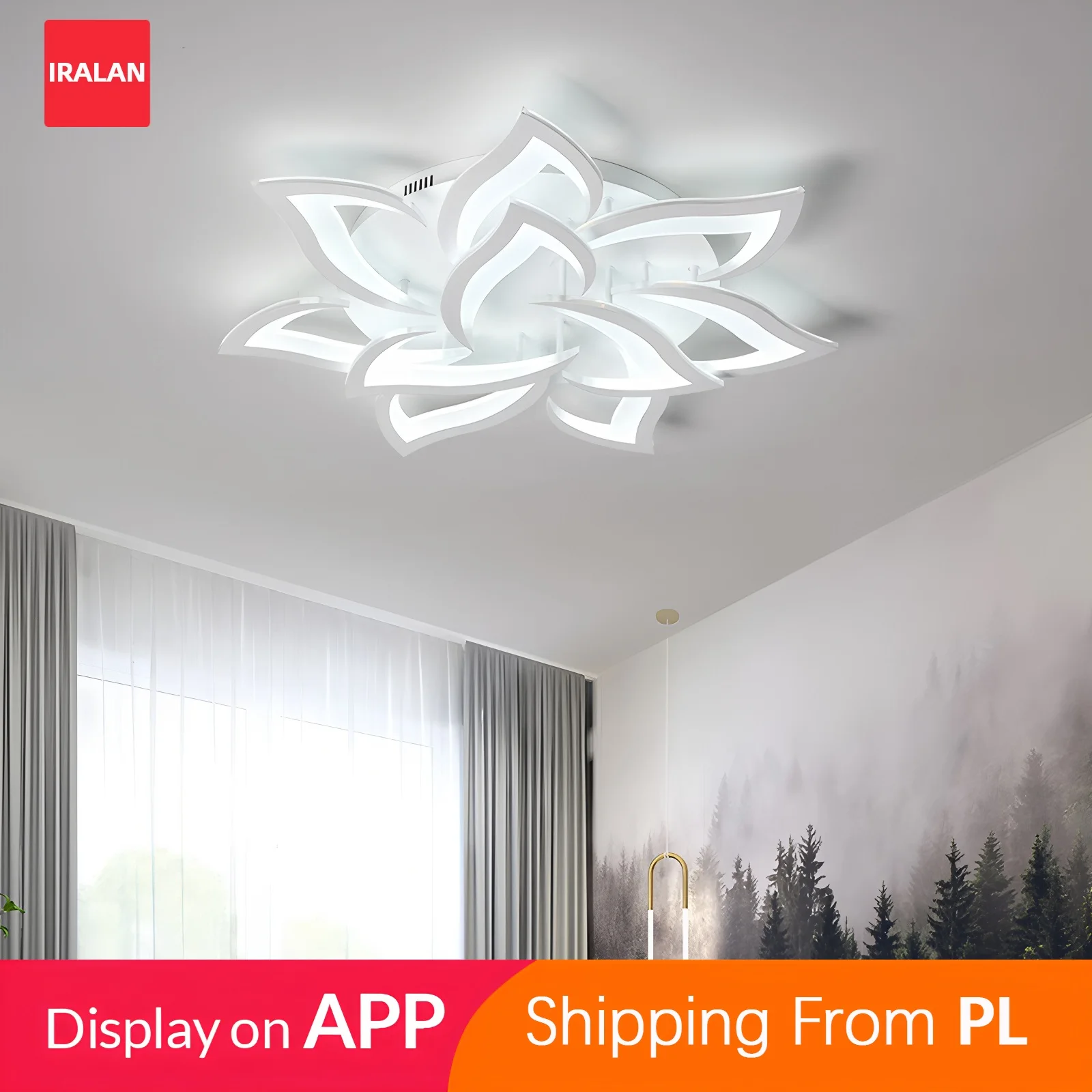 LED-plafondkroonluchter Acryl Kamerdecoratie Keuken Eetkamer Koffiebar Binnenplafond Hanglamp Afstandsbediening Licht