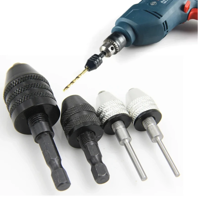 0,3-8mm 6,35mm 1 pieza cambio rápido portabrocas sin llave destornillador adaptador de controlador de impacto vástago hexagonal taladros amoladora convertidor