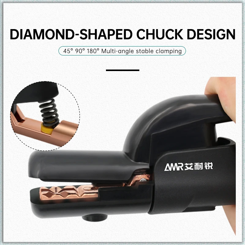 Suporte de eletrodo de soldagem 300 um, alicate de retenção de mandíbula resistente de cobre, braçadeira de eletrodo de máquina de solda, soldador de arco