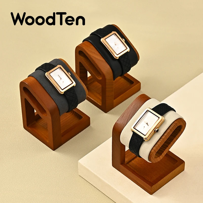 WoodTen подставки для часов из цельного дерева, базовые часы, ожерелье, браслет, органайзер, стойка, резинка для волос, повязка на голову, витрина, подставки