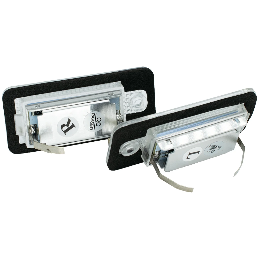 Luz LED trasera para matrícula para Audi A3 S3 8P A4 S4 B6 B7 A6 C6 S6 A8 S8 Q7 RS4 RS6 Plus Avant Quattro Auto lámpara luz 2 piezas