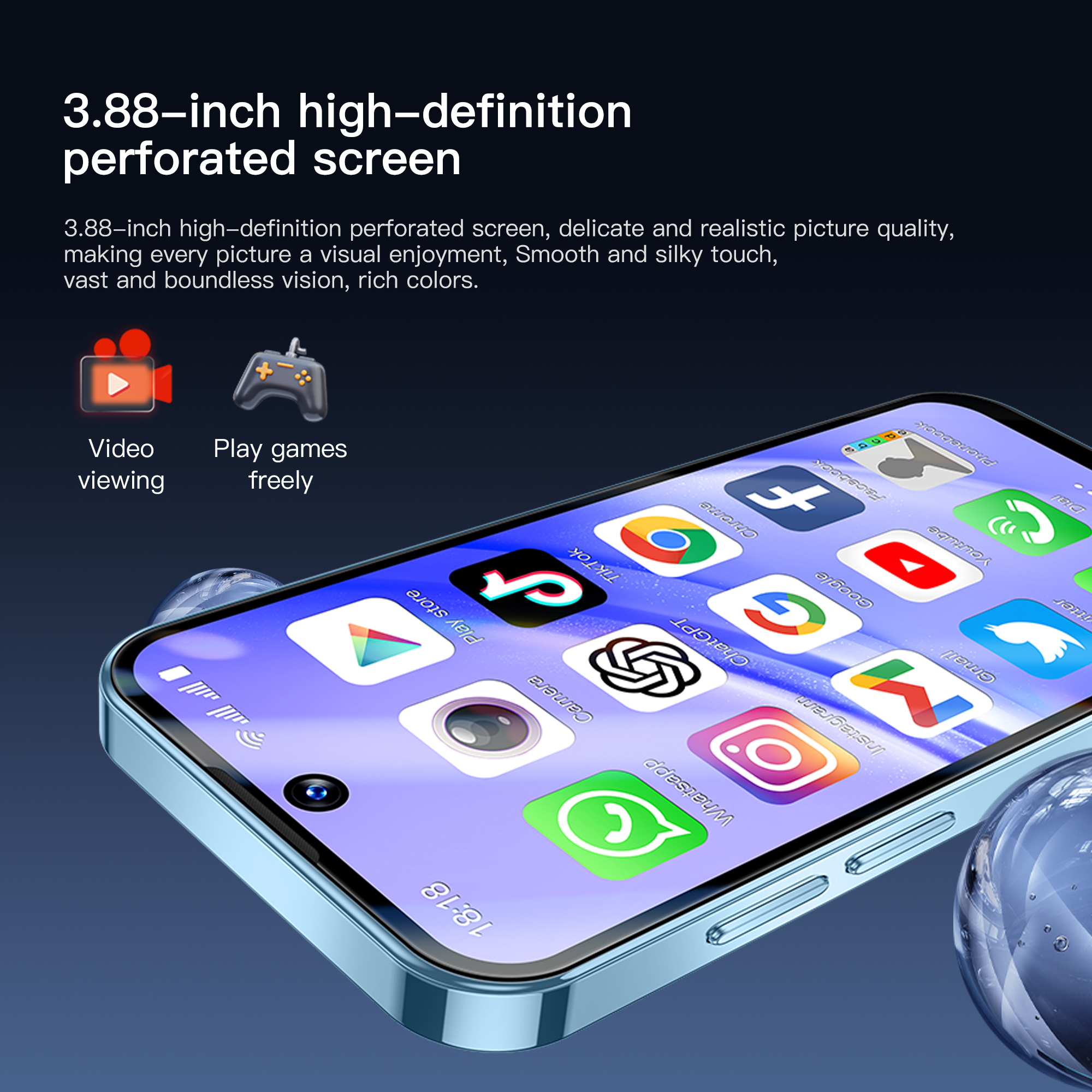 SERVO 19PRO 4G Network Mini Smartphone Android12 OS RAM 6GB ROM 128GB Play Store GPS OTG 3.88" Display 2 SIM Pocket Smart Phones