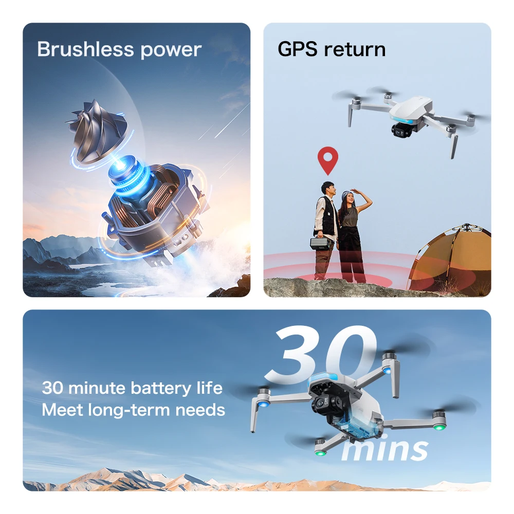 2025 novo S-X1 mini drone com tela grande 3 eixos cardan anti-shake aéreo sem escova drones 5g gps 8k câmera hd eis rc quadcopter