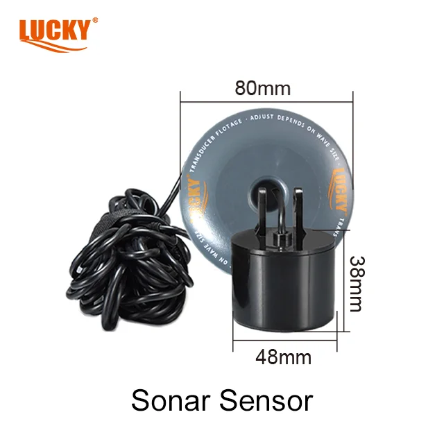Lucky Fish Finder com sensor transdutor, colorido Lithium-ion Battery, Dot-Matrix Display, 2.8 in, 3.7V, FF718Lic-T