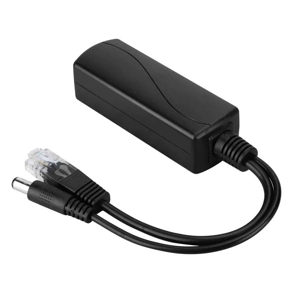 Hkbtm 48v a 12v conectores poe adaptador cabo divisor injetor fonte de alimentação para huawei para hikvision 2022 novo