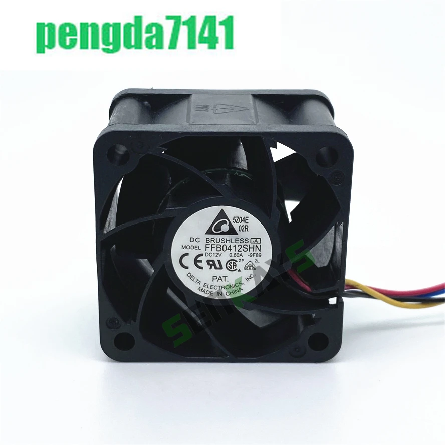Delta FFB0412SHN 12V 0.6A 4028 40 มม.40x40x28 มม.พัดลมเซิร์ฟเวอร์ขนาดใหญ่พัดลมระบายความร้อน 4pin PWM