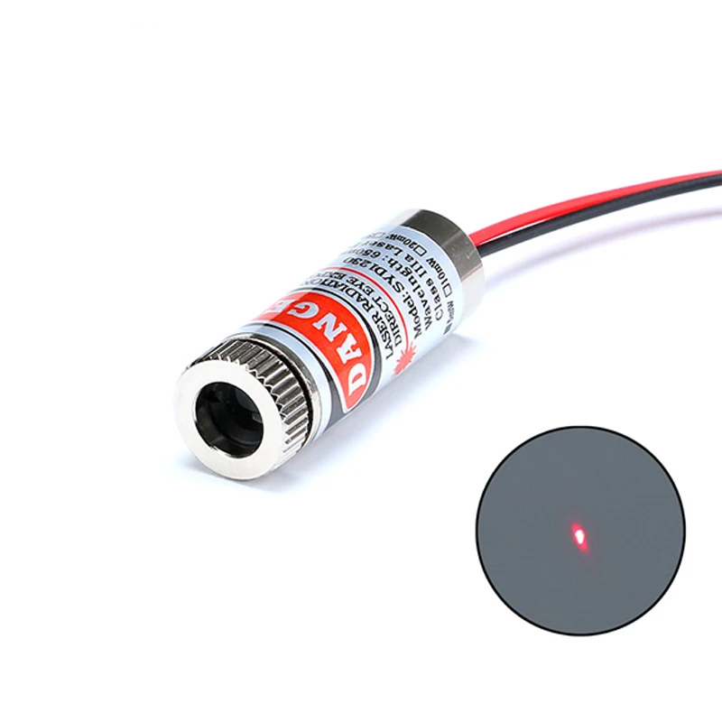 650nm 5mW  Line/Cross/red Point Laser Module Head Adjustable Beam 3-5V 12MM Glass Lens Focusable  Diode Head  Industrial Class