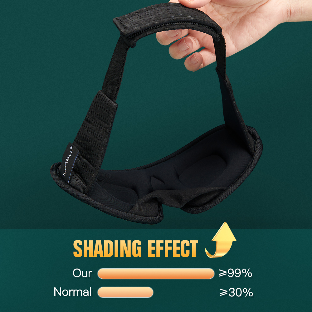 3D Slaapmasker Blokkeren Licht Slaapmasker voor Ogen Sleepmaker EyeShade Blinddoek Slapen Gezichtsmasker Ooglapje Ademend
