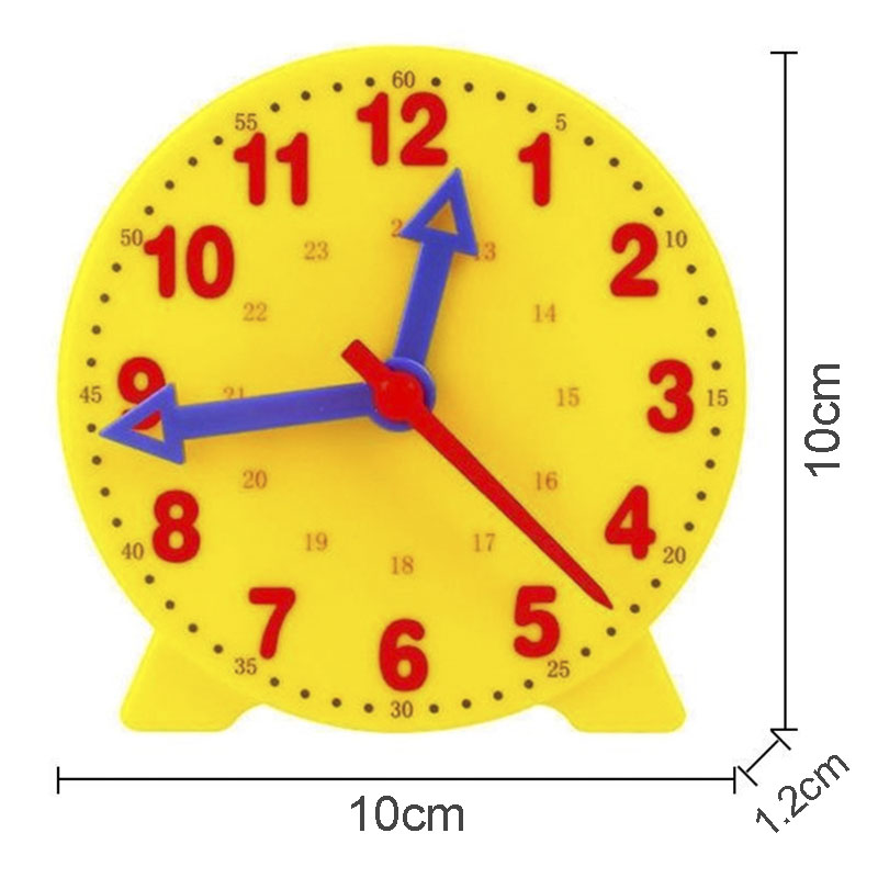 Orologio Montessori per bambini Giocattoli per l'educazione precoce Ora Minuto Seconda Cognizione Orologi colorati Giocattoli Sussidio didattico per il tempo dei bambini