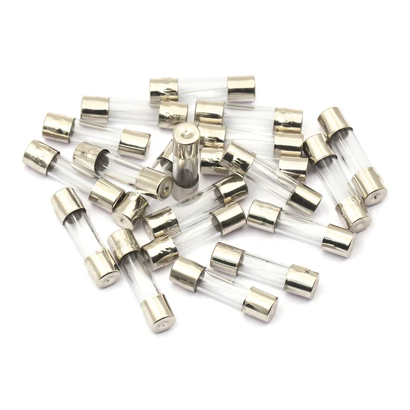 20 Stuks Glazen Buis Zekering 5X20Mm 5A 6A 6.3A 7A 8A 10A 12A 15A 20A 30A 250V Fast Blow Zekeringen Fusibles