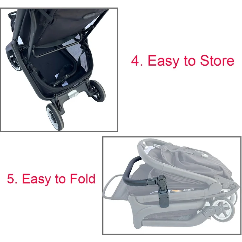 Accesorios para cochecito de bebé, barra de parachoques, mango de reposabrazos, barra transversal Compatible con cochecito Bugaboo Butterfly