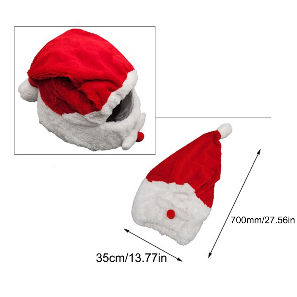 Santa Claus Nativity Xmas Hat for Men's Motorcycle Helmets Full Face Elastic Motorcycle Helmet Cover Accessories