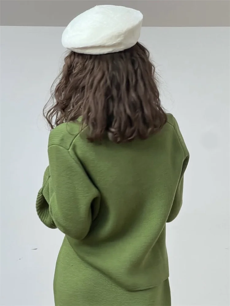 Tossy Weibliche Strickpullover Strickjacke Mantel Gerippt Patchwork Lose Langarm Solide Herbst 2025, Pullover frauen Strickwaren Strickjacke