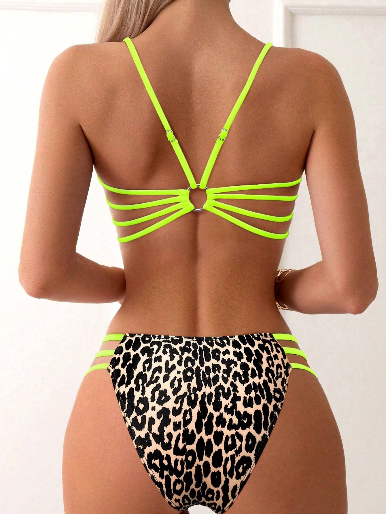 2025 ensemble de Bikini à bretelles maillot de bain Sexy femmes léopard rembourré maillots de bain femmes baigneurs maillot de bain maillots de bain