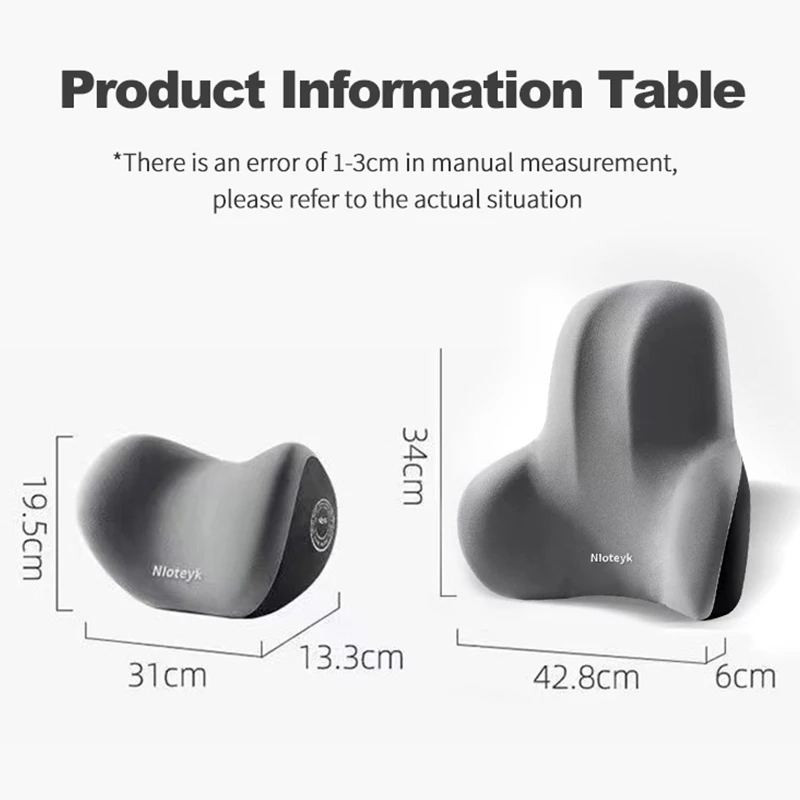 รถคอหมอนหน่วยความจําโฟมป้องกันเอวพนักพิงเบาะเอวเบาะรถ Headrest ที่นั่ง Travel ภายใน Accessorie