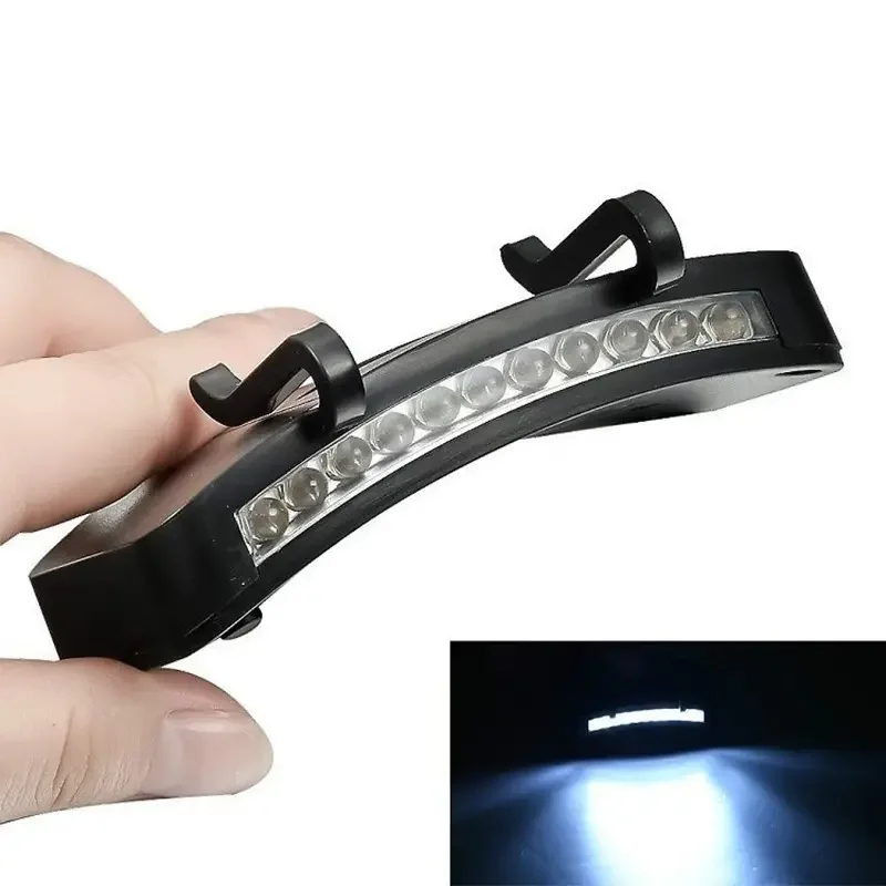 11 LED クリップオンキャップランプ便利なヘッドランプ屋外ウォーキングランプ野球帽ランプサイクリングランプ懐中電灯釣りヘッドランプ
