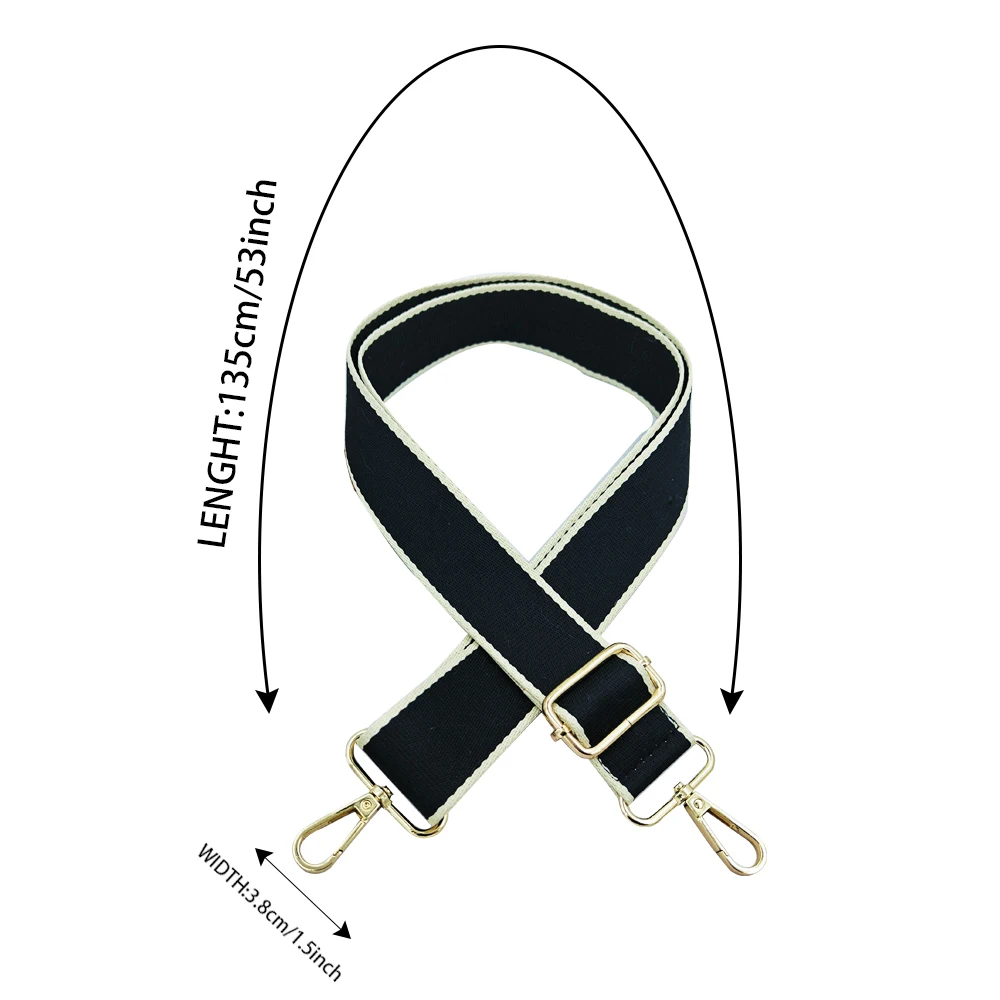 Tracolla semplice in tinta unita Tracolla singola sostituibile con bordo ampio Accessori per tracolla regolabile