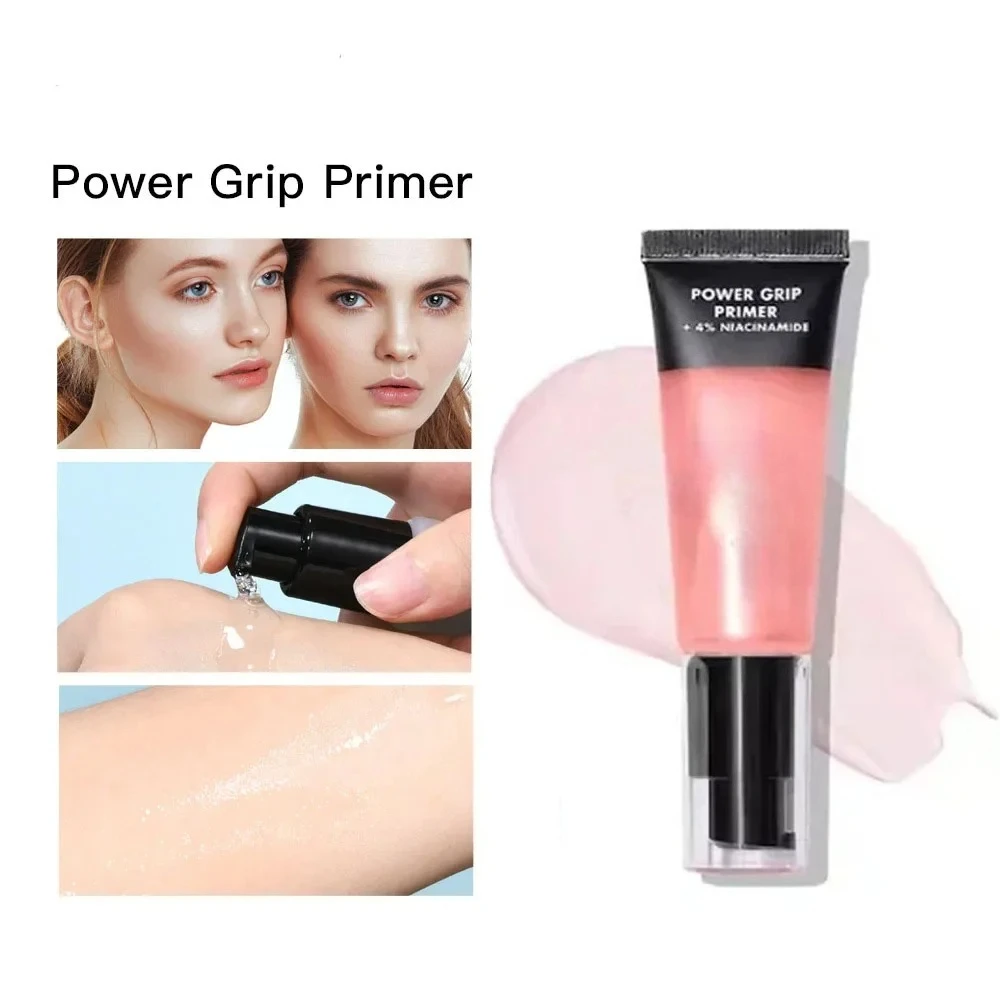 Power Grip Primer Gel Schiarente Acido ialuronico Idratante Idratante Indossare a lunga durata Viso Illumina Contorno Trucco Cosmetico