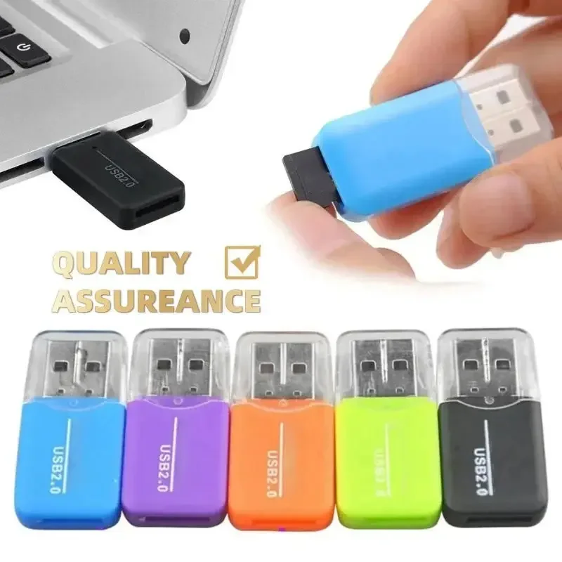 Portable Mini USB 2.0 TF Memory SIM Card Reader High Speed T-Flash Adapter For PC Laptop Notebook PC Computer Vehicle Speaker