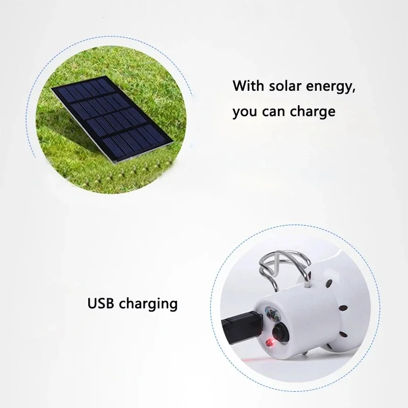 LED-Solarlampe mit Hakenleuchte, wasserdicht, für den Außenbereich, Camping, Solarlampe, energiesparende Glühbirne, Garten, Hof, Wegeleuchte