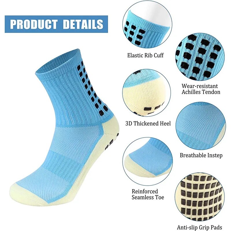 Profession elle Anti Slip Männer und Frauen verdickte Trainings socken mit Silikon Reibungs handtuch Sohlen für Fußball