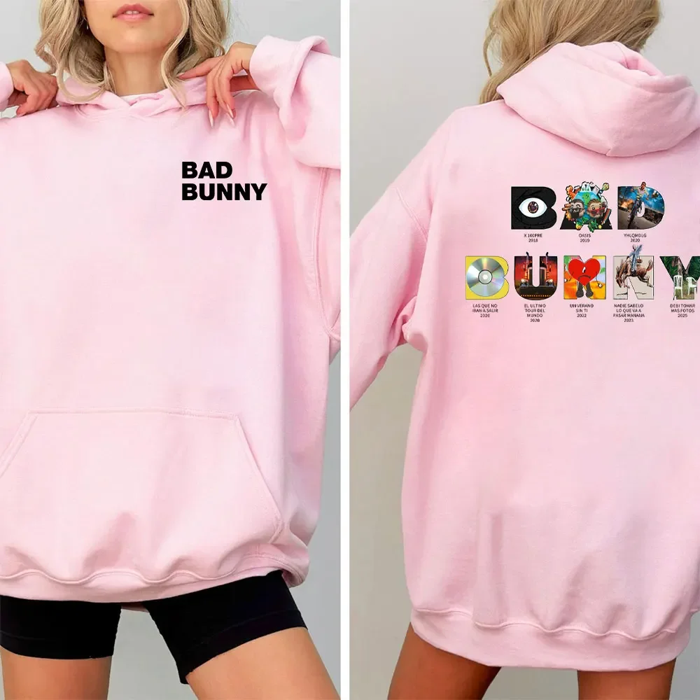 Dtmf bad bunny álbum moletom com capuz masculino feminino solto pulôver moletom com capuz de inverno presente elegante suéter novo em 2025 manga comprida