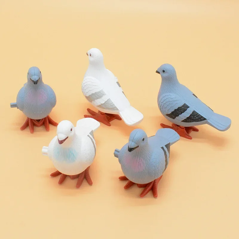 เด็ก Clockwork ของเล่นกระโดด Pigeon จําลองสัตว์น่ารัก Wind Up ของเล่นเด็กเด็กของเล่นเพื่อการศึกษาเด็กชายหญิงของขวัญตลก