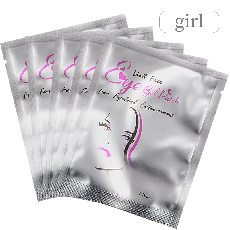 50pairs Eyelash Extension Under Eye Gel Pads Lash Lint Free Hydrogel Eye Patches Eyelash Extension Supplies Girls Makeup Tools
