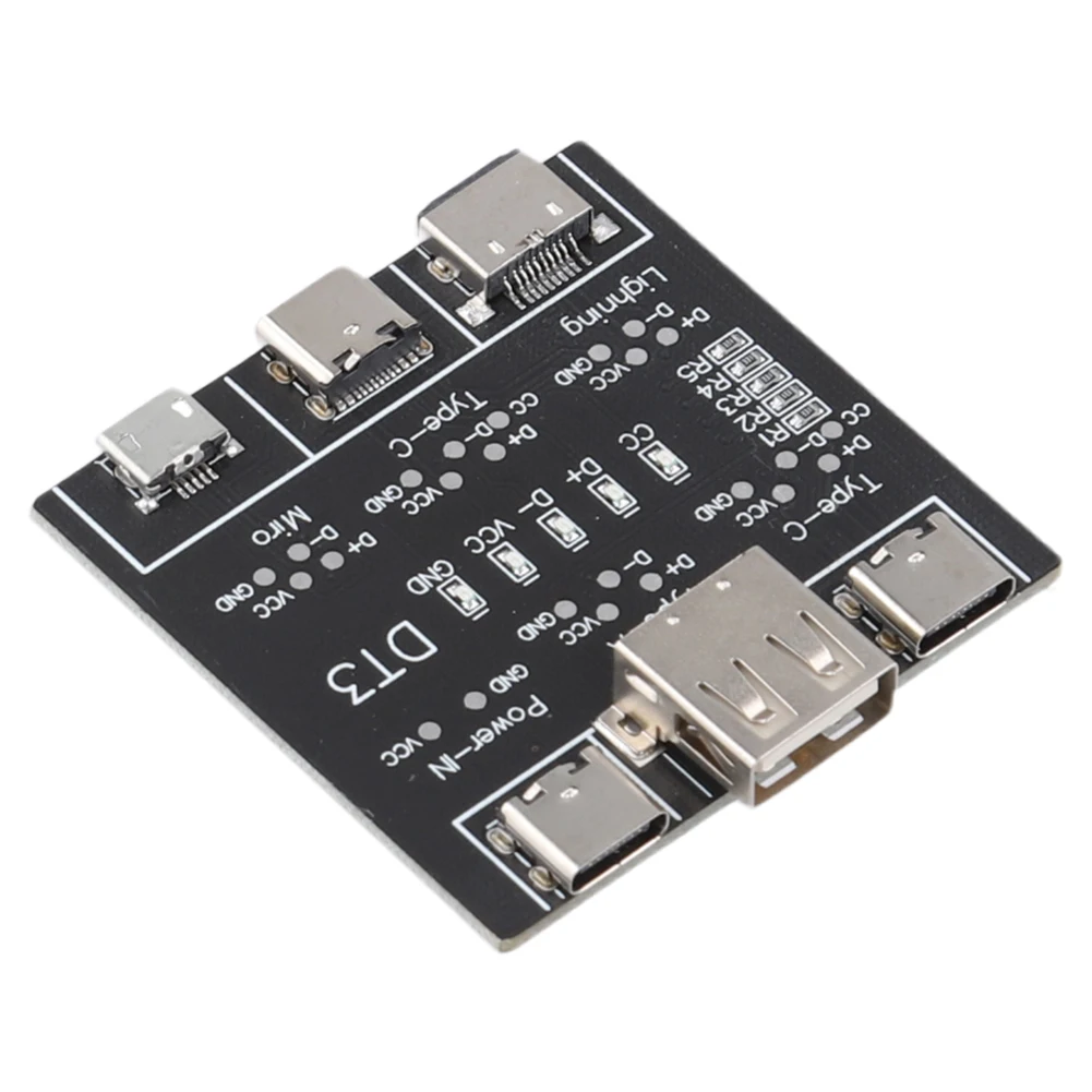 DT3 USB Type-C ข้อมูลสายเคเบิลทดสอบบอร์ด PCB เครื่องทดสอบสายเคเบิล USB ข้อมูลสายตรวจจับบอร์ดสาย USB Checker สําหรับ iPhone Android
