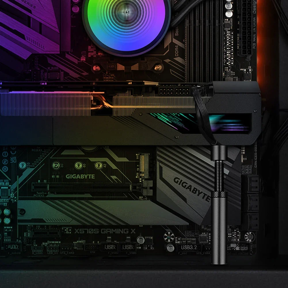 Soporte para tarjeta gráfica GPUHOLD, soporte para GPU, soporte para tarjeta de vídeo, soporte giratorio telescópico Vertical de aluminio para GPU
