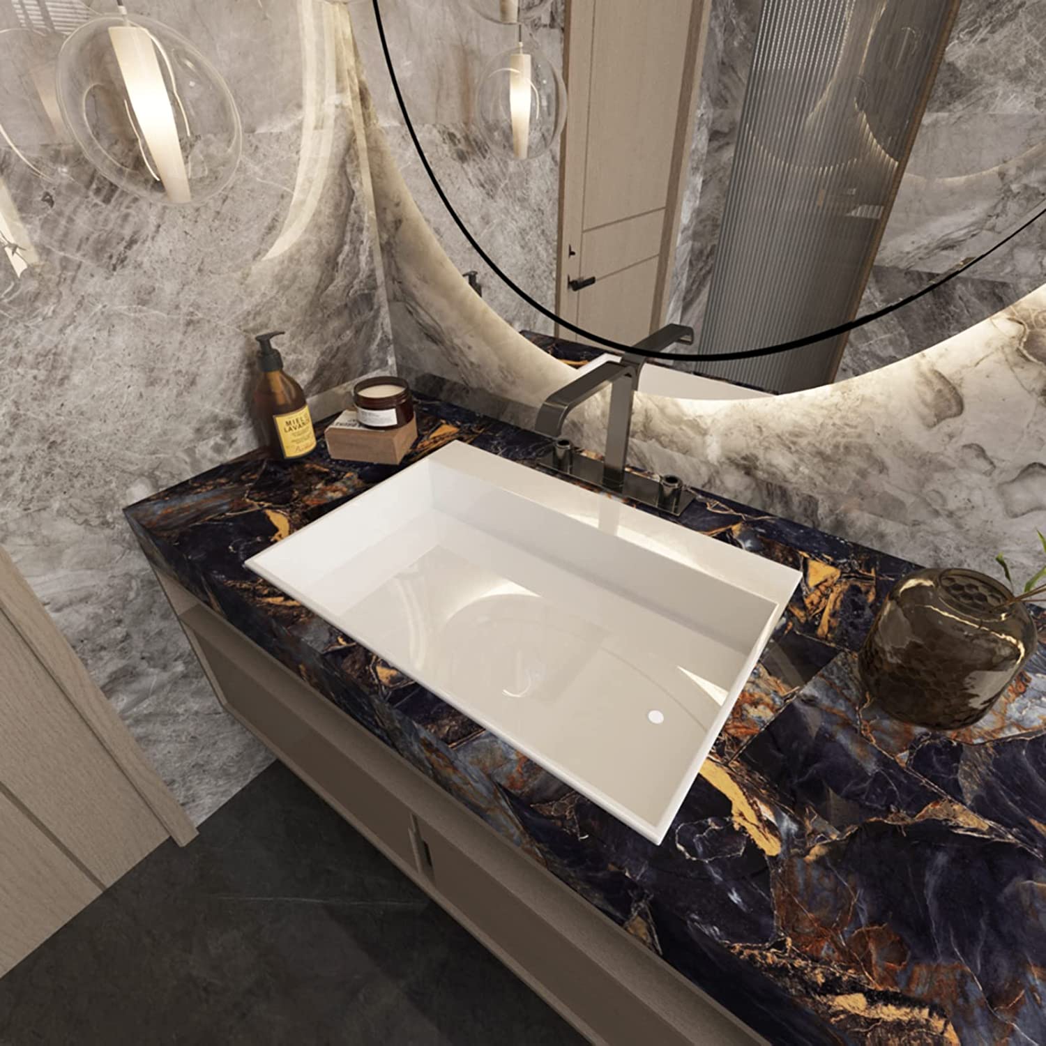 50 センチメートルビニール自己粘着防水壁紙浴室のカウンタートップの装飾 PVC キッチン耐油ステッカーキャビネットリフォーム