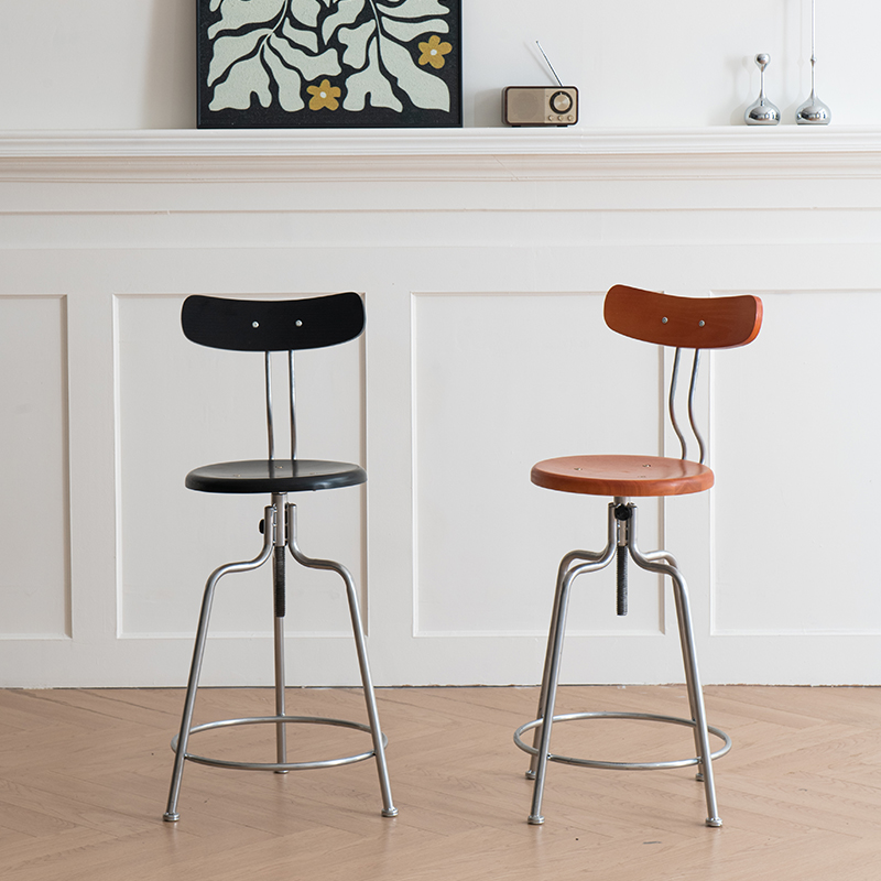 Nordic Moderne Design Bar Stühle Einstellbar Braun Bistro Hohe Luxus Barhocker Küche Drehbare Metall Banqueta Home Möbel