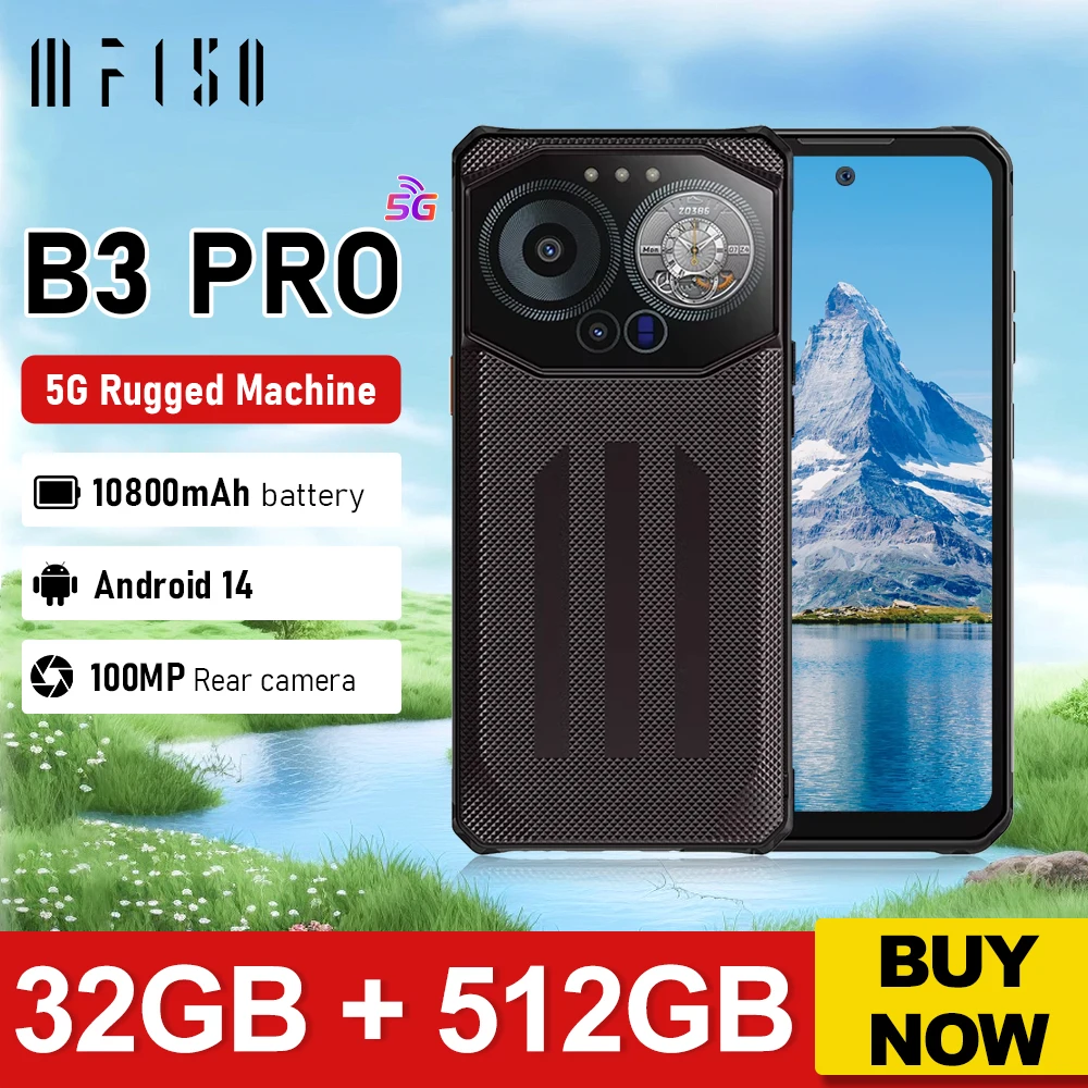 IIIF150 B3 Pro 6.6 "หน้าจอ 5Gโทรศัพท์Android 14 สมาร์ทโฟนจอแสดงผลแบบDual 32GB 512GB 100MPกล้อง 10800MAhโทรศัพท์บางเฉียบ