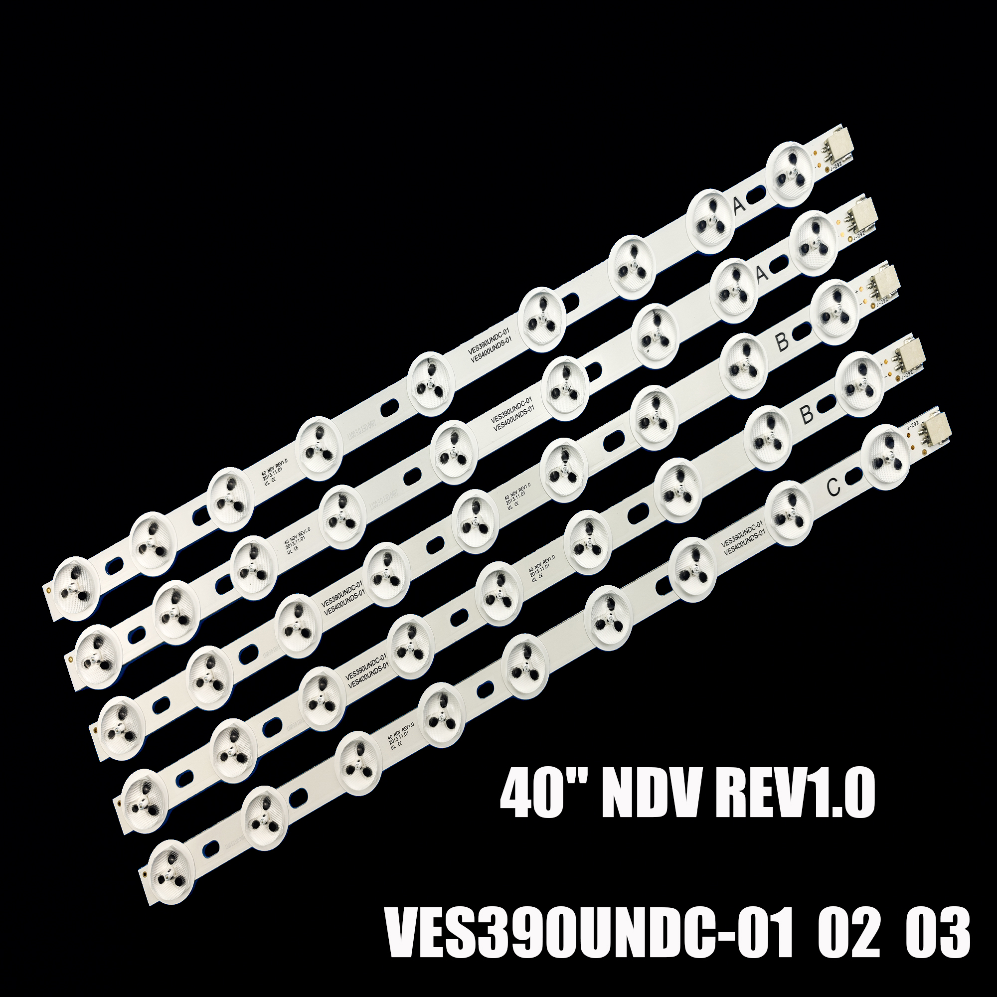 9 cuentas para 40L1333DB 40L3451DB 40L3453DB 40L3454DB 40L1533DB 40L3433DG tira de LED para VES390UNDC-01 VES400UNDS-02 VES400UNDC-01
