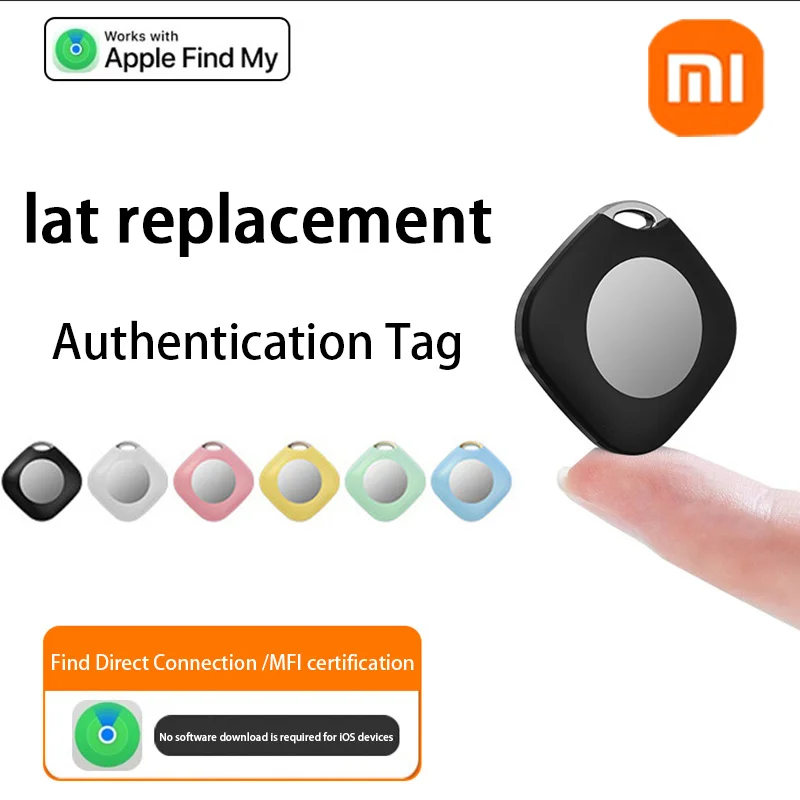 Xiaomi GPS трекер Bluetooth Airtag работает с для Apple Find My APP Smart iTag Pet Key Finder Багажный трекер для системы IOS