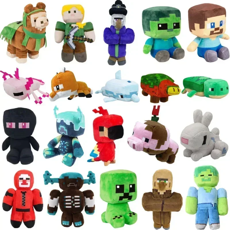 20ซม.เกมMy Worldsสัตว์ตุ๊กตาPlushของเล่นหมูEnderman CreeperแกะPlushieนุ่มคอลเลกชันตุ๊กตาคริสต์มาสของขวัญ