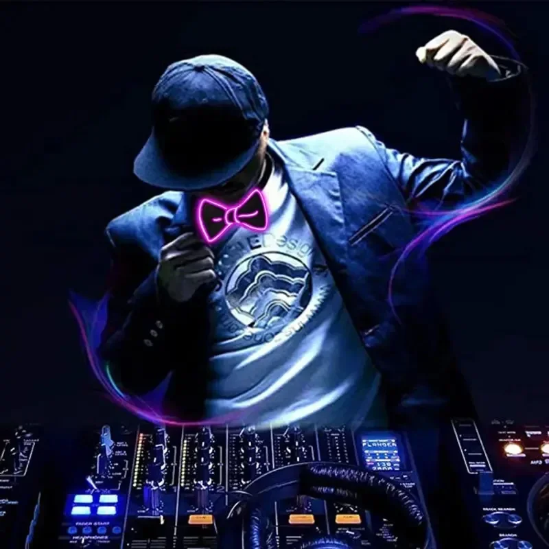 NIEUWE Gloeiende Boog Bretels voor Mannen Bruiloft Accessoires Glow in The Dark Heldere Materialen Verjaardag Festival SD01